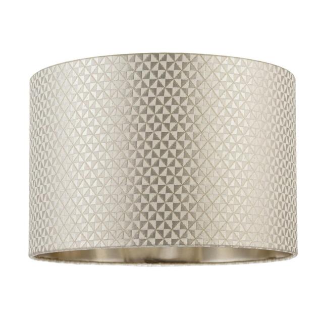 Rackhams Modern Light Shimmer Taupe Drum Shade with Inner Champagne Gold Lining - image 1