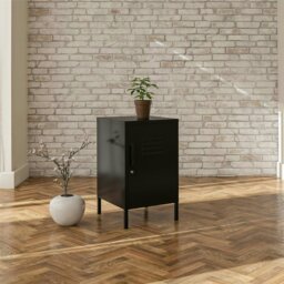Rackhams Mission District End Table Black Metal - Black - thumbnail 6