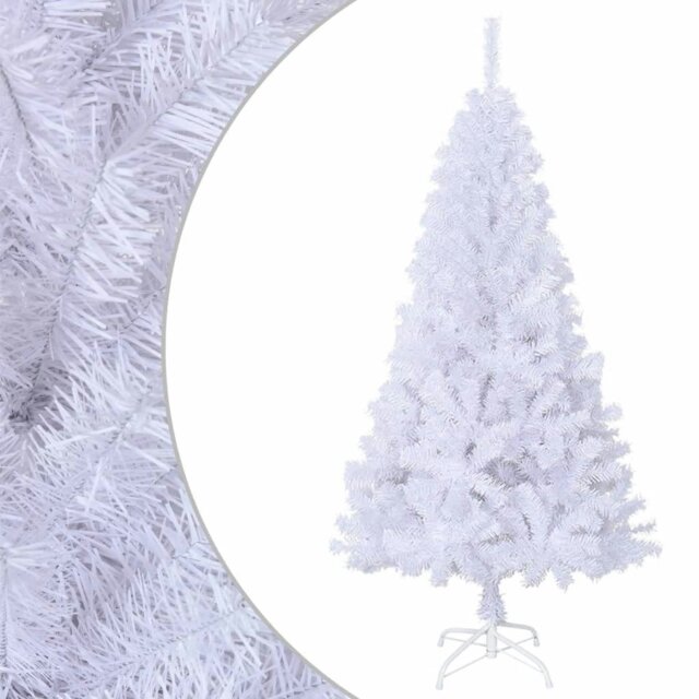 Rackhams Artificial Christmas Tree with Thick Branches White 120 cm PVC - White - PVC, steel - image 1