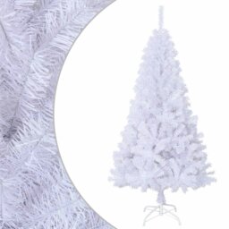 Rackhams Artificial Christmas Tree with Thick Branches White 120 cm PVC - White - PVC, steel - thumbnail 1