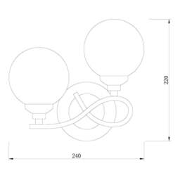 Rackhams Bungo Polish Chrome Wall Light - thumbnail 5
