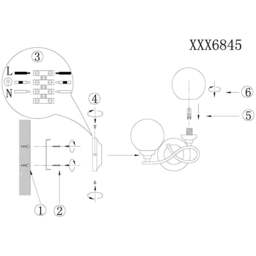 Rackhams Bungo Polish Chrome Wall Light - thumbnail 6