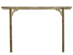 Rackhams Screen Pergola, Plant Climbing Arbour - Chamfered Sculpted Brace - Natural (Light Green) - None - 2.4m - thumbnail 1