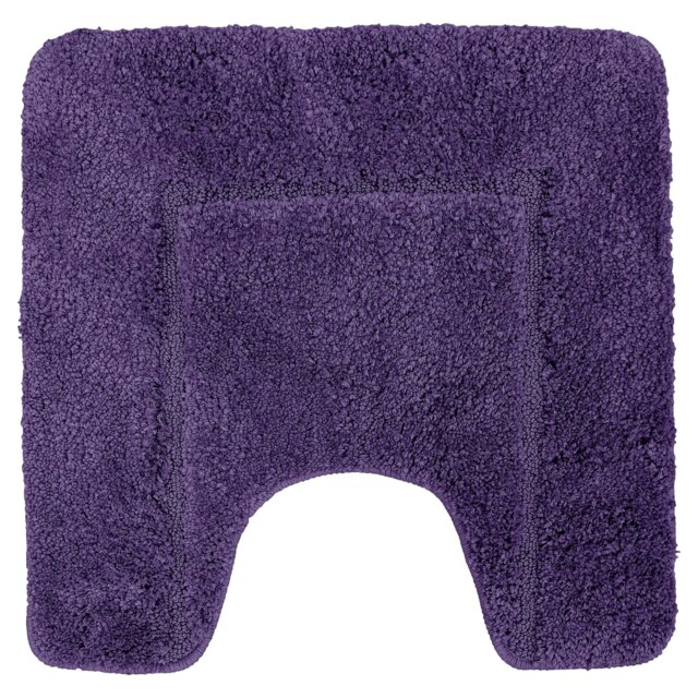 Rackhams Mayfair Microfibre Pedestal Mat Antislip - Purple - image 1