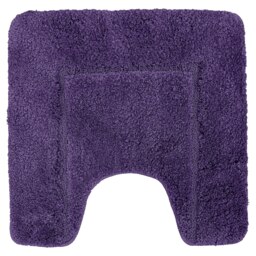 Rackhams Mayfair Microfibre Pedestal Mat Antislip - Purple - thumbnail 1