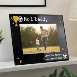 Rackhams Personalised Simply The Best 5x7 Landscape Black Glass Photo Frame - thumbnail 2