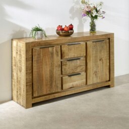 Rackhams Valor Mango Wooden Large Sideboard   2 Door & 3 Drawer - Lacquered - Wood - 1 - thumbnail 2