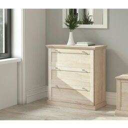 Rackhams Binz Chest with 3 drawers in Oak 3D - Brown - thumbnail 2