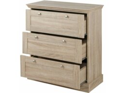 Rackhams Binz Chest with 3 drawers in Oak 3D - Brown - thumbnail 4
