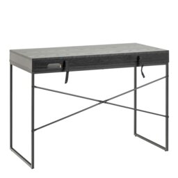 Rackhams Seaford 1 Drawer Office Desk in Ash Black - 1 - Black - 45 - thumbnail 3