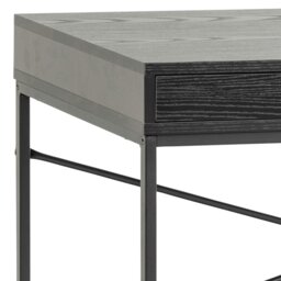 Rackhams Seaford 1 Drawer Office Desk in Ash Black - 1 - Black - 45 - thumbnail 6