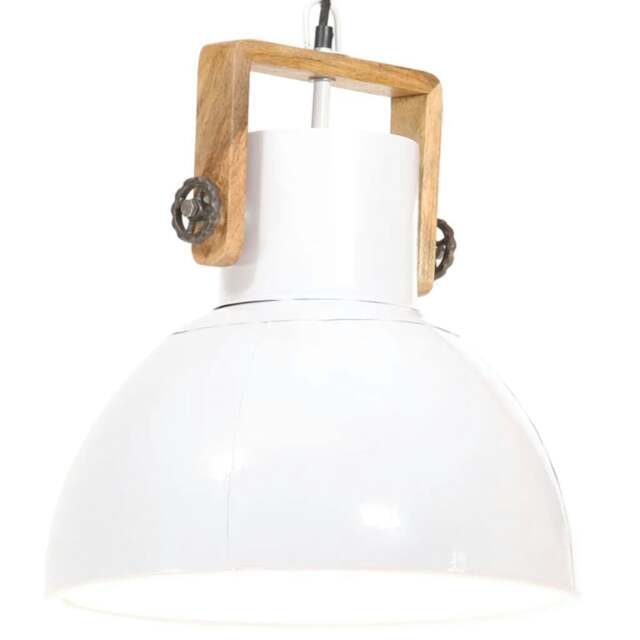 Rackhams Industrial Hanging Lamp 25 W White Round 40 cm E27