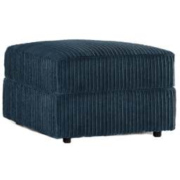 Rackhams Luxor / Ferguson / Delta Jumbo Cord Footstool - Navy Blue