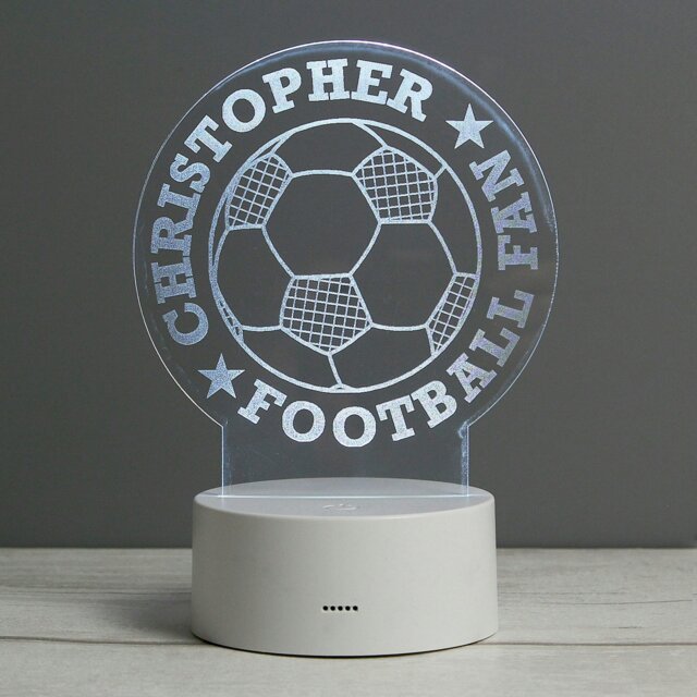 Rackhams Personalised Football LED Colour Changing Desk Night Light - image 1
