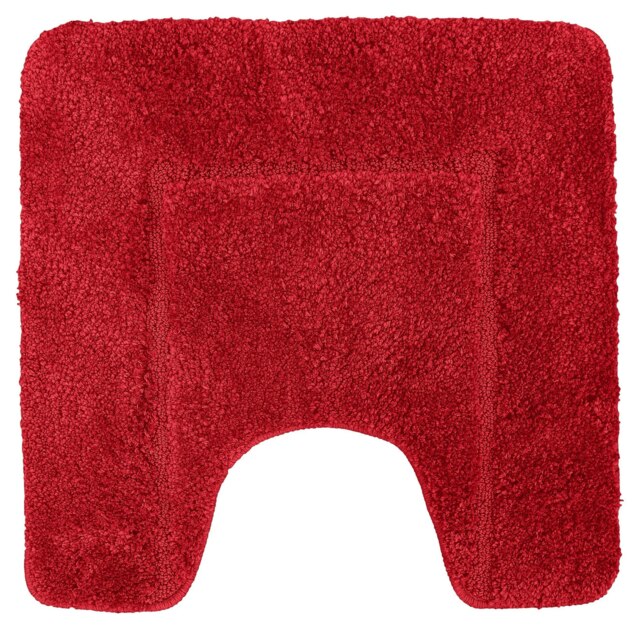 Rackhams Mayfair Microfibre Pedestal Mat Antislip - Red - image 1