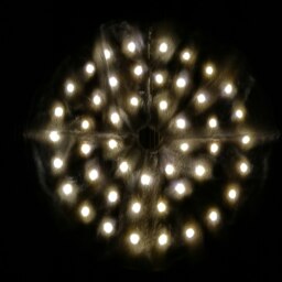 Rackhams 90cm USB Powered LED White Fur Fabric Christmas Tree Skirt - thumbnail 3