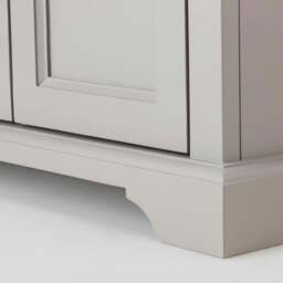 Rackhams Florence Glass Door Display Cabinet Large Dresser Assembled - Sage Green - thumbnail 6
