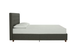 Rackhams Emily Upholstered Bed Fabric Grey - Double - thumbnail 2