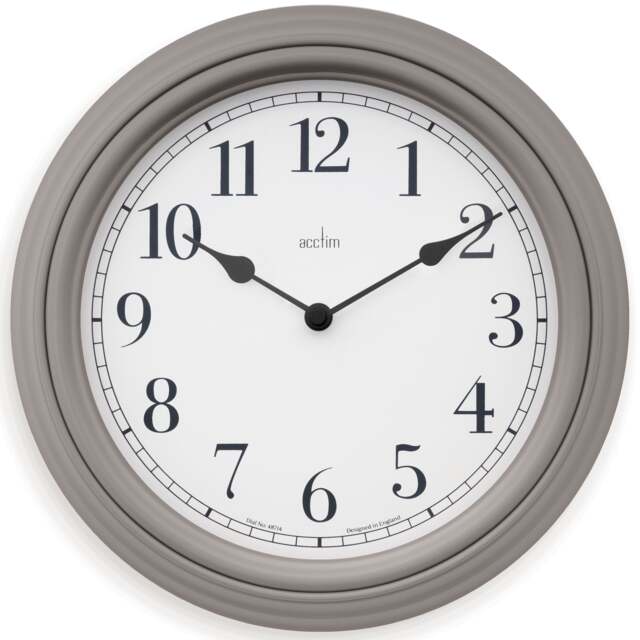 Rackhams Devonshire Traditional Wall Clock - Grey - image 1