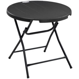 Rackhams Round Garden Dining Table for 4, Foldable Outdoor Table for Garden - thumbnail 2