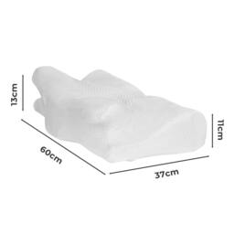 Rackhams Ergonomic Neck Pillow Memory Foam for Sleep Well Breathable Washable Cover - thumbnail 3