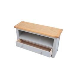 Rackhams Argenta Light Grey 1 Drawer TV Cabinet Chrome Knob - Light Grey - thumbnail 5