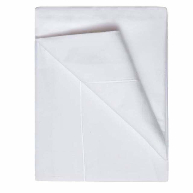 Rackhams 1000Thread Count Egyptian Cotton Flat Bed Sheet - White - King - White - 55% Egyptian Cotton/45% Cotton - image 1