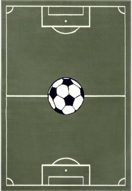 Rackhams Short Pile Children’s Green Rug Estadio - 80X150 cm - image 1