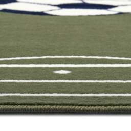 Rackhams Short Pile Children’s Green Rug Estadio - 80X150 cm - thumbnail 4