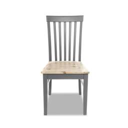 Rackhams Florence Wooden Dining Chair with Acacia Wood Seat - Sage Green, Green - thumbnail 5