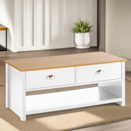 Rackhams Coffee Table With 2 Drawers Oak - thumbnail 5