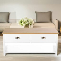 Rackhams Coffee Table With 2 Drawers Oak - thumbnail 2