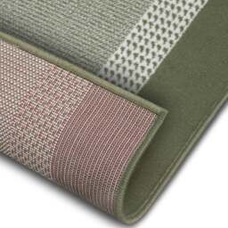 Rackhams Designer Velours Green Runner “Band” – Classic Elegance - 120X170 cm - thumbnail 3