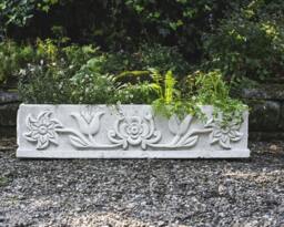 Rackhams Extra Large Tulip design Stone Planter Trough - thumbnail 4