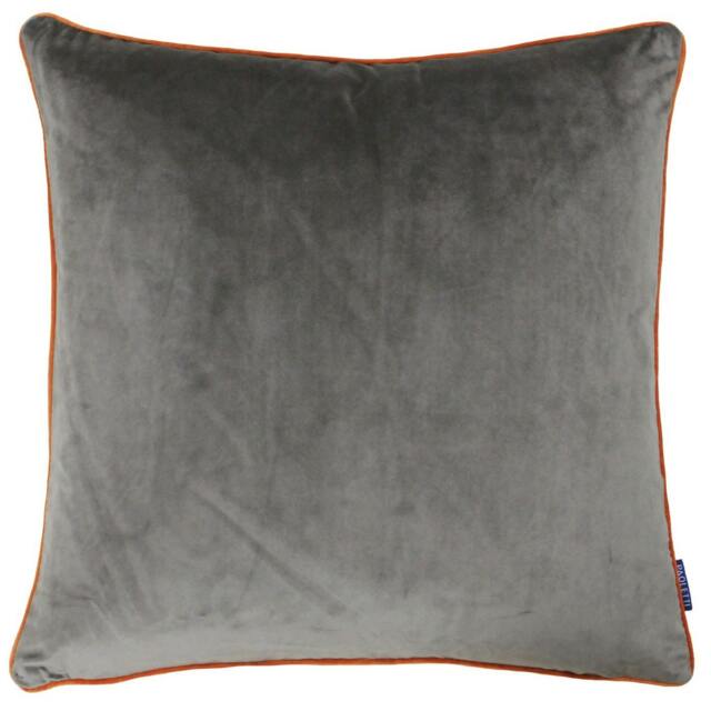 Rackhams Meridian Cushion Cover - Mocha/Pumpkin - 55x55cm - Mocha/Pumpkin - 100% Polyester