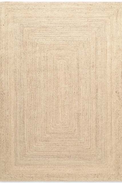 Rackhams Sharmila Jute Rug Natural White - Handwoven - 60X90 cm - image 1