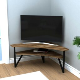Rackhams Corner TV Stand Entertainment Center Lotte - Light Walnut - thumbnail 6