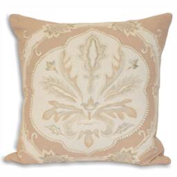 Rackhams French Collection Margaux Cushion Cover - Taupe - 45x45cm - Taupe - 100% Cotton