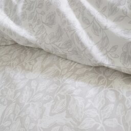 Rackhams Woodland 200 Thread Count Cotton Reversible Duvet Cover Set Natural - Double - Natural - thumbnail 4