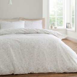 Rackhams Woodland 200 Thread Count Cotton Reversible Duvet Cover Set Natural - Double - Natural - thumbnail 2
