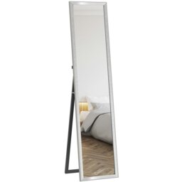 Rackhams Floor Mirror Wall Mounted Leaning Standing Mirror 37 x 157cm Black - thumbnail 6