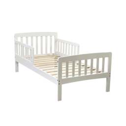 Rackhams Jinsen Wooden Toddler Bed, White - Toddler - thumbnail 2