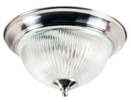 Rackhams Traditional Satin Chrome IP44 Bathroom Ceiling Light Fitting