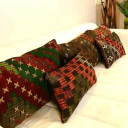 Rackhams Kilia Kilim Wool Cushion Covers - 50 x 30 cm - Set of 2 - thumbnail 2