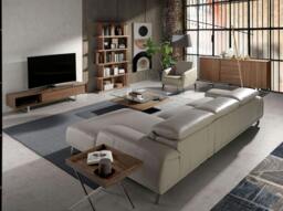 Rackhams TV Stand Walnut and Chromed Steel 3043 - thumbnail 4