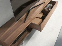 Rackhams TV Stand Walnut and Chromed Steel 3043 - thumbnail 5