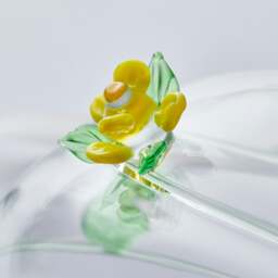 Rackhams 10cm Glass Globe – Wildlife Collection – Butterfly (Handcrafted Glass Ornament) - thumbnail 4