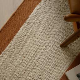 Rackhams Lima Flatweave Rust Rug - 120x170cm - thumbnail 3