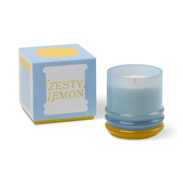 Rackhams Paddywax Stack Range Glass Candle - one size - Blue - Zesty Lemon - image 1