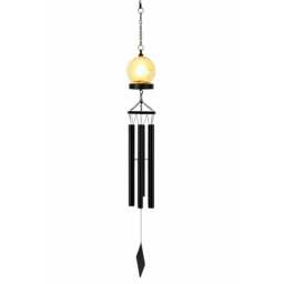 Rackhams Solar Wind Chime – Crackle Ball LED Hanging Light